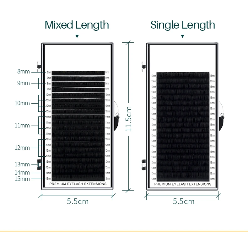 H&L SINCE 1990 20Rows Individual Eyelash Extensions Lashes Maquiagem Cilios for Soft Natural Faux Mink Eyelashes for