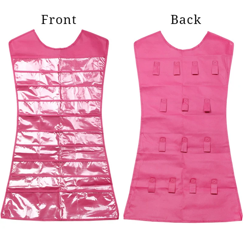 Creative Dress Shape Jewelry Holder Hanging Storage Bag Necklace Bracelet Earring Ring Jewelry Organizers Storage Jewelry Box A-