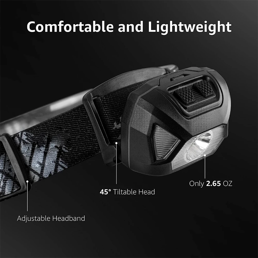 6 Modes Usb Rechargeable Headlamp IPX4 Waterproof Headlight Flashlights LED Head Lamp With Red Green Light For Outdoor Fishing