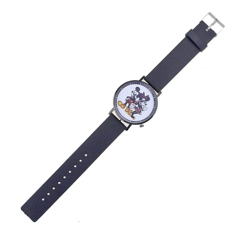 Disney Mickey Minnie Mouse Girl Boy Children's Kids Watch Women Cute Male Female Couple Wrist Watches Birthday Gifts