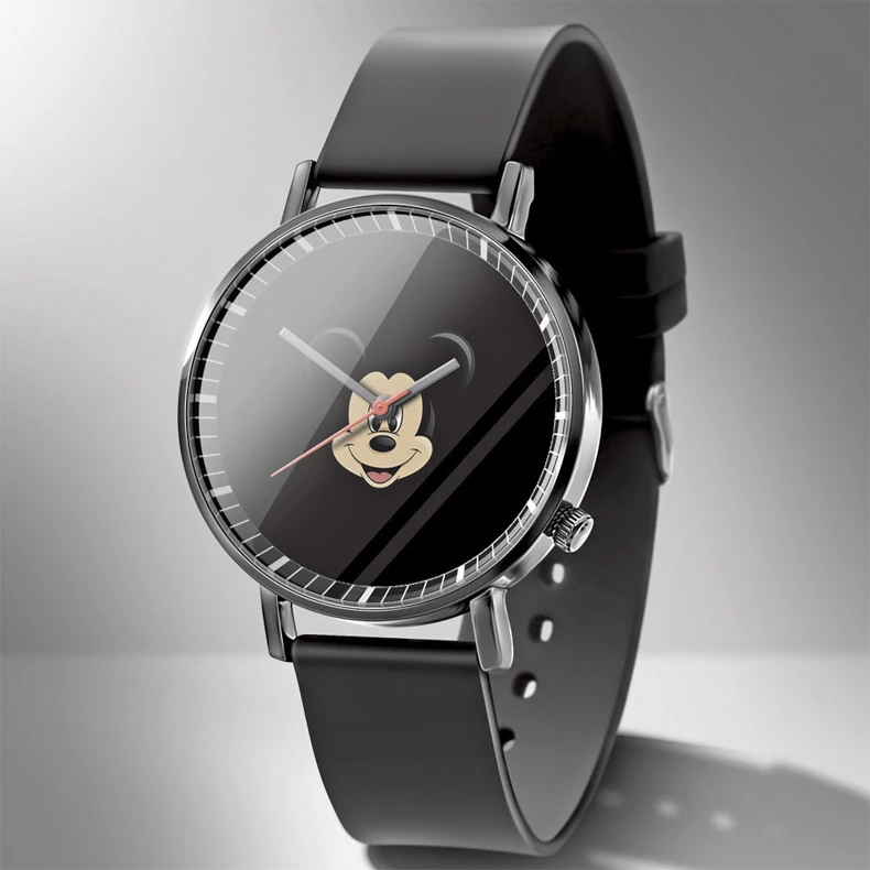 Disney Mickey Minnie Mouse Girl Boy Children's Kids Watch Women Cute Male Female Couple Wrist Watches Birthday Gifts