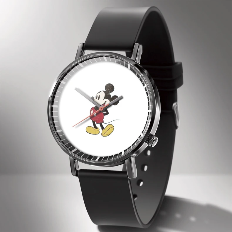 Disney Mickey Minnie Mouse Girl Boy Children's Kids Watch Women Cute Male Female Couple Wrist Watches Birthday Gifts