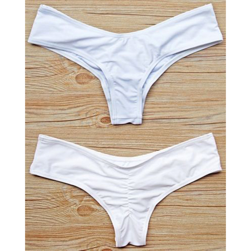 S-XL Sexy Women Bikini Brazilian Cheeky Bottom Thong V Swimwear Swimsuit Panties Briefs Women's swimsuit купальник же