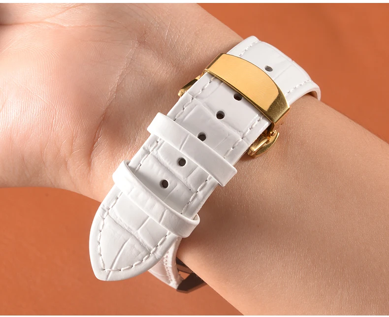 2pcs Leather Watch Band Keeper Strap Locker Ring Black Brown Holder Loop Bracelet Retainer 14mm/16mm/18mm/20mm/22mm/24mm