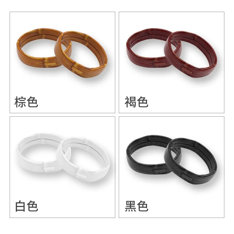 2pcs Leather Watch Band Keeper Strap Locker Ring Black Brown Holder Loop Bracelet Retainer 14mm/16mm/18mm/20mm/22mm/24mm