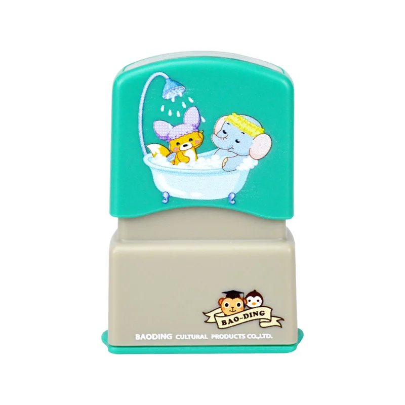 Customized Name Stamp Paints Personal Student Child Engraved Waterproof Non-fading Kindergarten Cartoon Clothing Name Seal