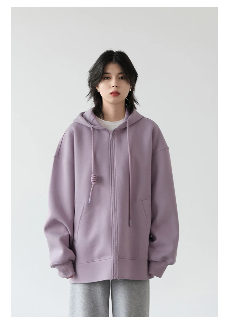 CHIC VEN Women Sweatshirts Hoodies Solid Loose Casual Hooded Female Tops Lady Coat Medium Length Overcoat Spring Autumn 2025