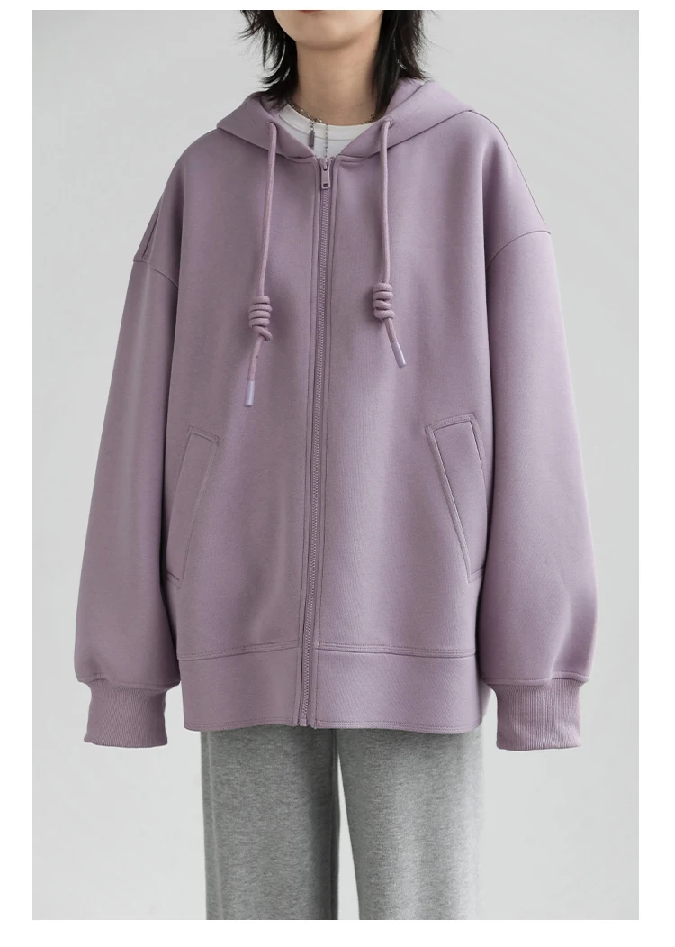CHIC VEN Women Sweatshirts Hoodies Solid Loose Casual Hooded Female Tops Lady Coat Medium Length Overcoat Spring Autumn 2025