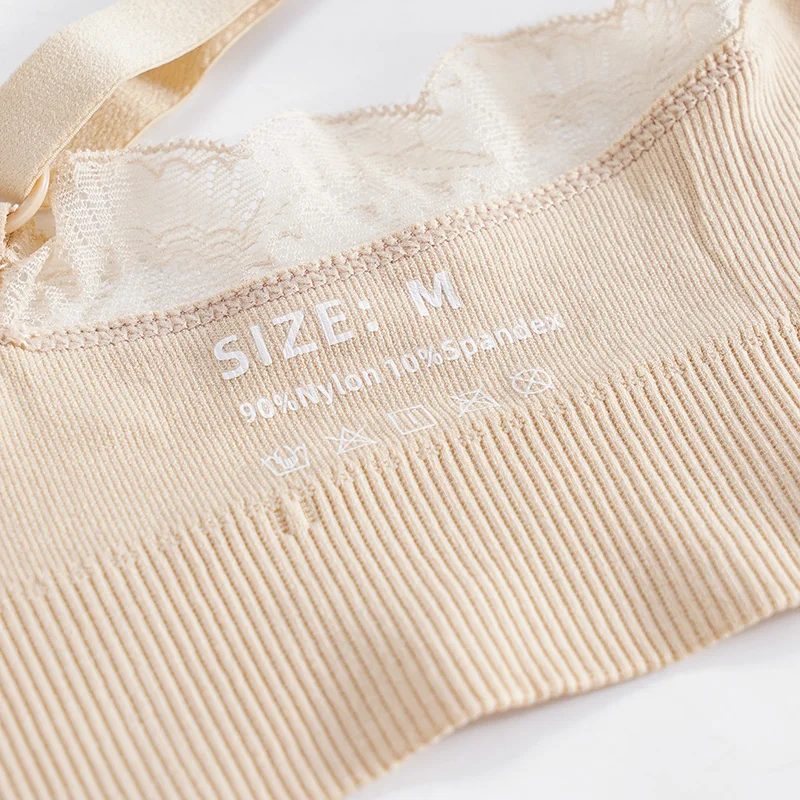 Wireless Front Open Nursing Bra Soft Lace Breathable Seamless Maternity Breastfeeding Bras Maternal Support For Pregnant Women