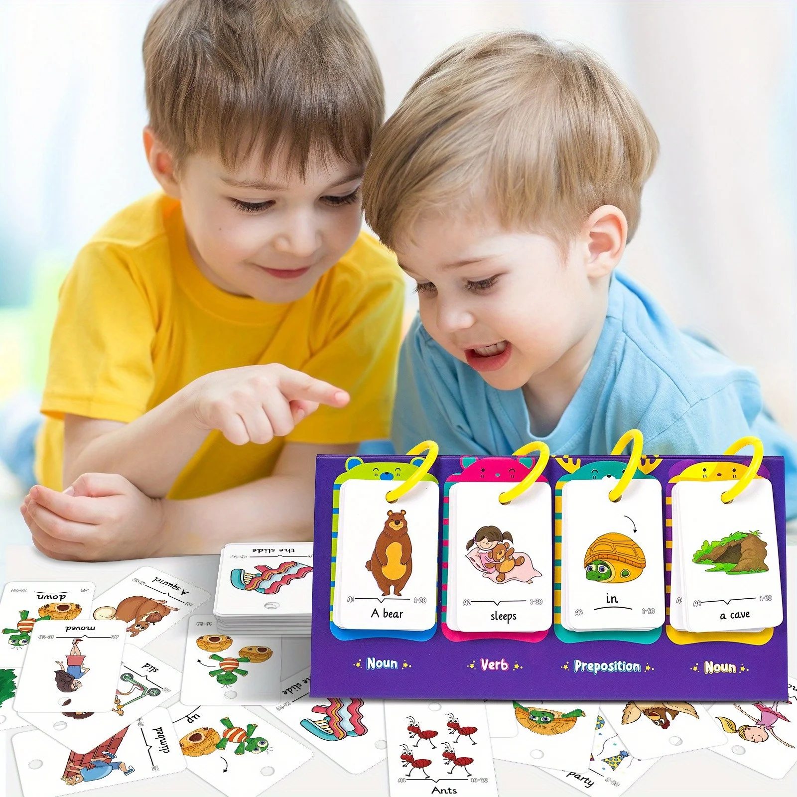 Sentence-Making Exercises Flip Chart Sentence Educational Learning Tool Vocabulary Building Special Education Speech Therapy