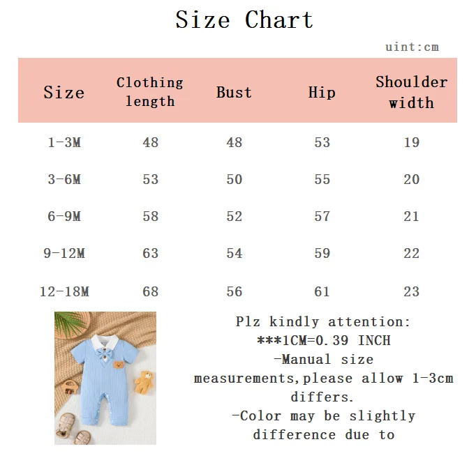 Newborn Baby Boy Jumpsuit Cute Little Dear Short Sleeved Jumpsuit 0-18 Months Old Baby Boy Summer Small Gentleman's Clothing