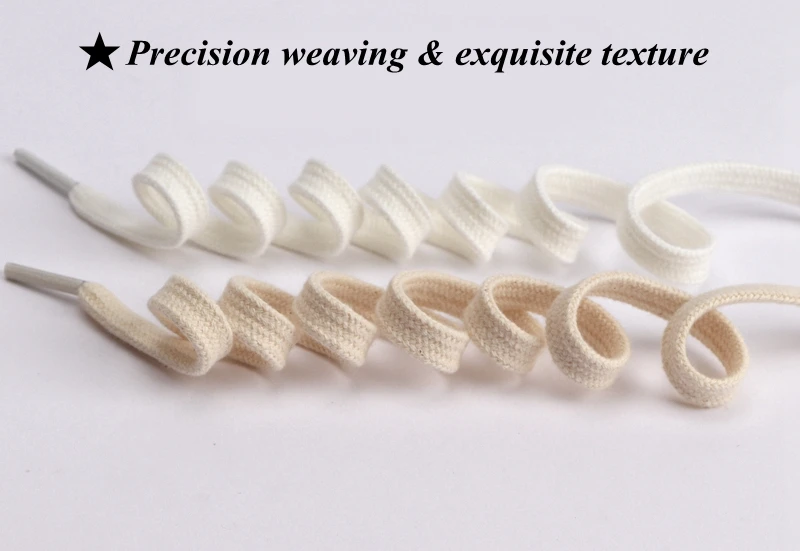 1Pair Shoelaces Classic Retro Double Weave Shoelace Canvas Cotton Flat Shoe Laces Sneaker Strings Bootlaces Sport Boot Shoe Lace