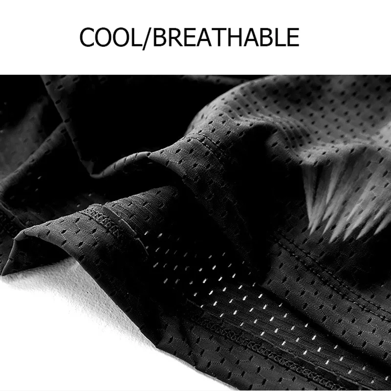 New Mens Mesh Vest Ice Silk Quick-drying Bodybuilding Tank tops Fitness Muscle Sleeveless Narrow Vest Fitness Casual Sport Tops