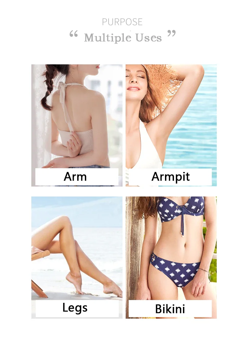 1 Handle + 4 Blades/ Men And Women Body Hair Safety Bikini Aloe Strip Razors Blade Set Female Shavers Replacement Heads