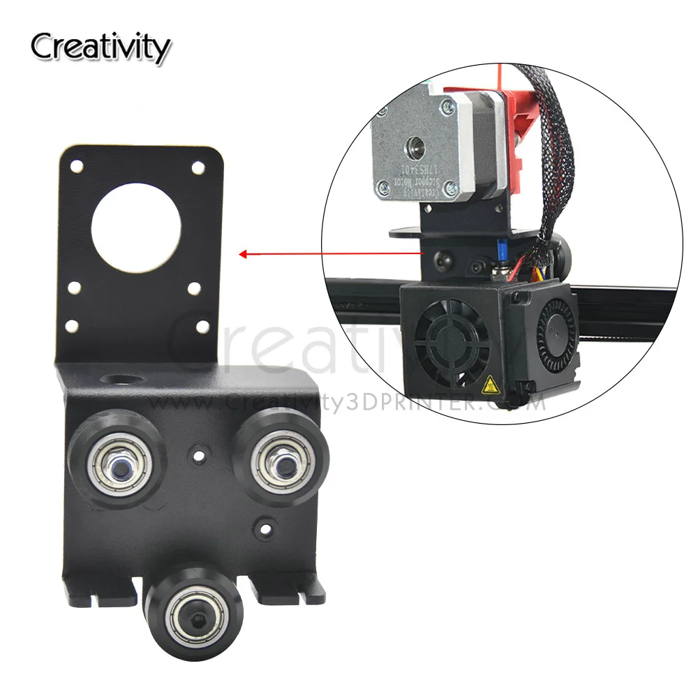Upgrade Direct Drive Dual Gear Extruder Support Plate Kit for Ender-3 Ender 3 Pro CR 10,CR 10S Extruder Adapter 3D Printer Parts