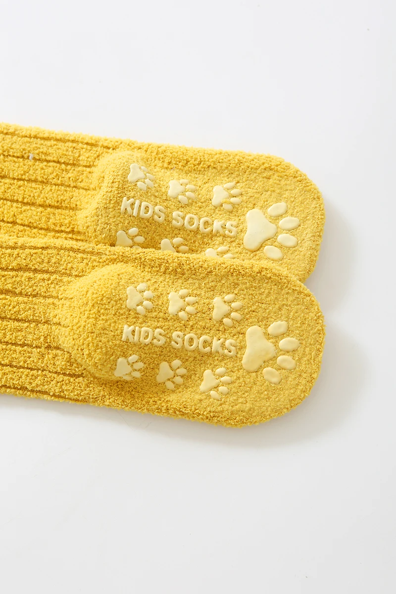 Kids Socks Thick Cold Winter Socks Super Warm Baby Snow Socks Christmas Gifts Coral Fleece Silicone Non-slip Floor Socks