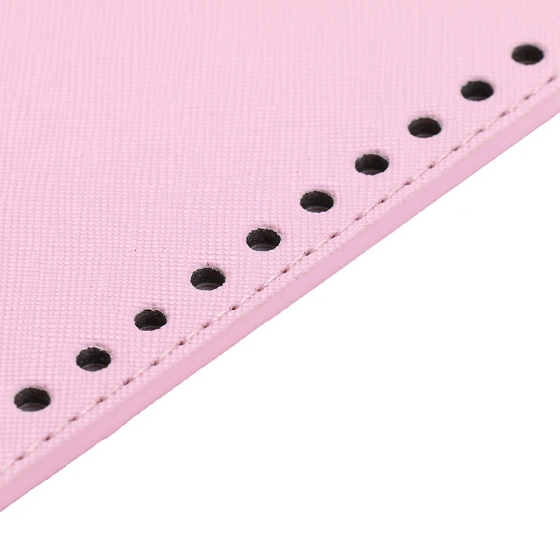 29.5*10cm Handmade Oval Bottom For Knitted Bag PU Leather Wear-Resistant Accessories Bottom With Holes Diy Crochet Bag Bottom