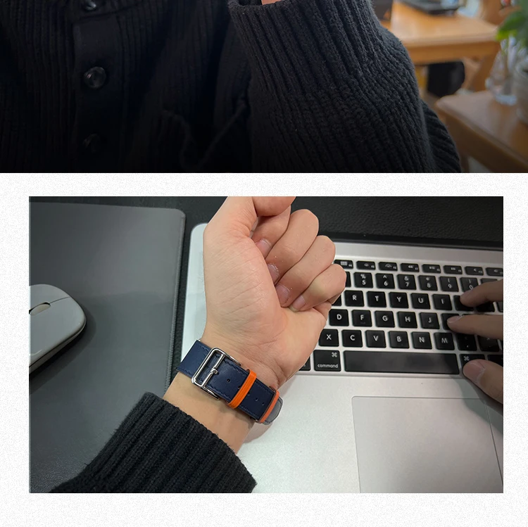 2026Kebitt For Apple Watch Series12 11 10 Ultra4 3 SE3 Strap High Quality Genuine Leather Band Iwatch 46 42 41 45 49mm Bracelet