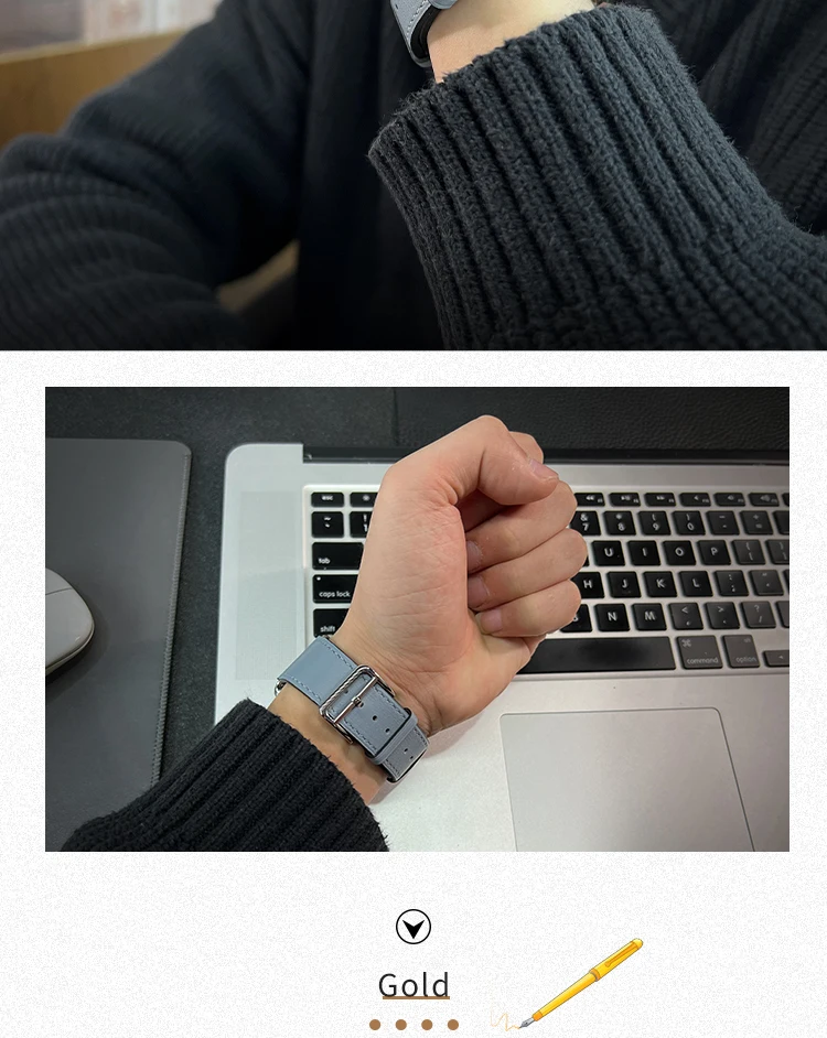 2026Kebitt For Apple Watch Series12 11 10 Ultra4 3 SE3 Strap High Quality Genuine Leather Band Iwatch 46 42 41 45 49mm Bracelet