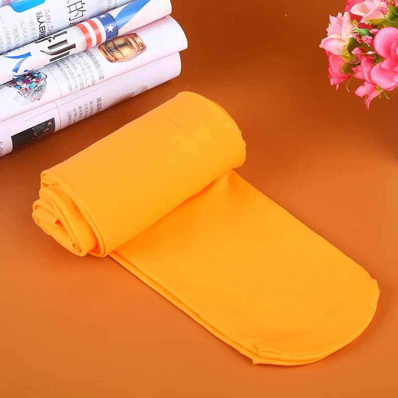 Women Candy Color Warm Sexy Tights 120D Velvet Seamless Pantyhose Spring Summer Large Elastic Long Stockings
