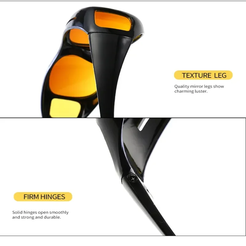 Anti-Glare Night Vision Driver Goggles Fashion Sunglasses Cycling Goggles Night Driving Enhanced Light Glasses Car Accessories