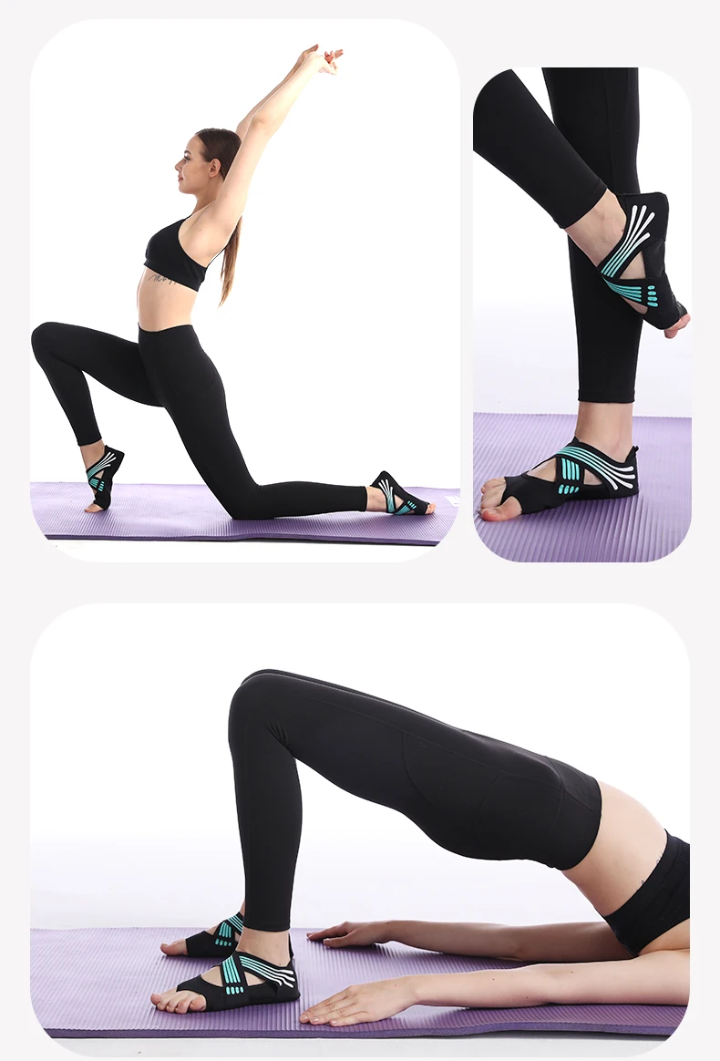 Professional Non-slip Gym Yoga Shoes Flat Soft Anti-slip Sole Ballet Fitness Dance Shoes Pilates Yoga Shoes Socks