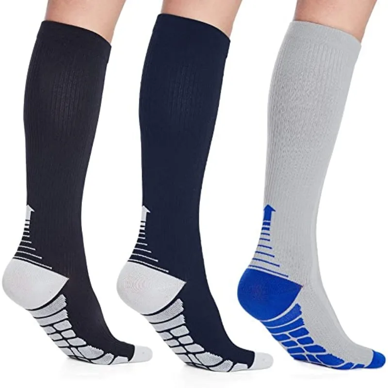 New Compression Socks Knee High 20-30 Mmhg Fit Medical Edema Diabetes Varicose Veins Running Marathon Compression Sports Socks