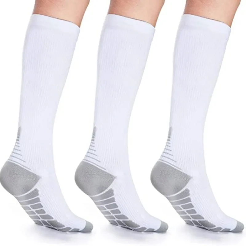 New Compression Socks Knee High 20-30 Mmhg Fit Medical Edema Diabetes Varicose Veins Running Marathon Compression Sports Socks