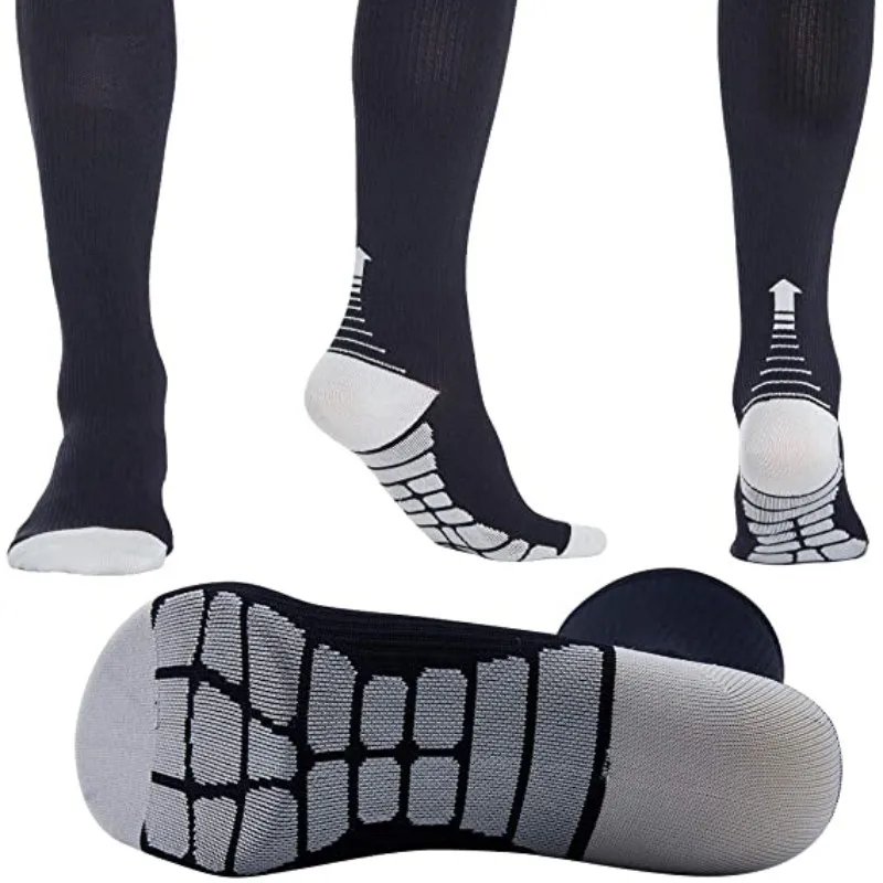 New Compression Socks Knee High 20-30 Mmhg Fit Medical Edema Diabetes Varicose Veins Running Marathon Compression Sports Socks