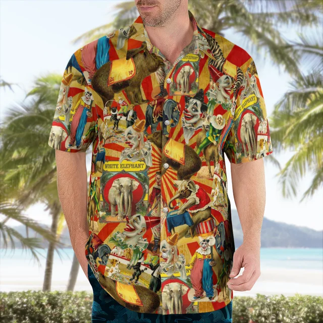 New Hawaiian Floral Blouse Beach Shirt Men Men's Rockabilly Casual Retro Summer Classic Style Harajuku 3D Printed Rock El Rey