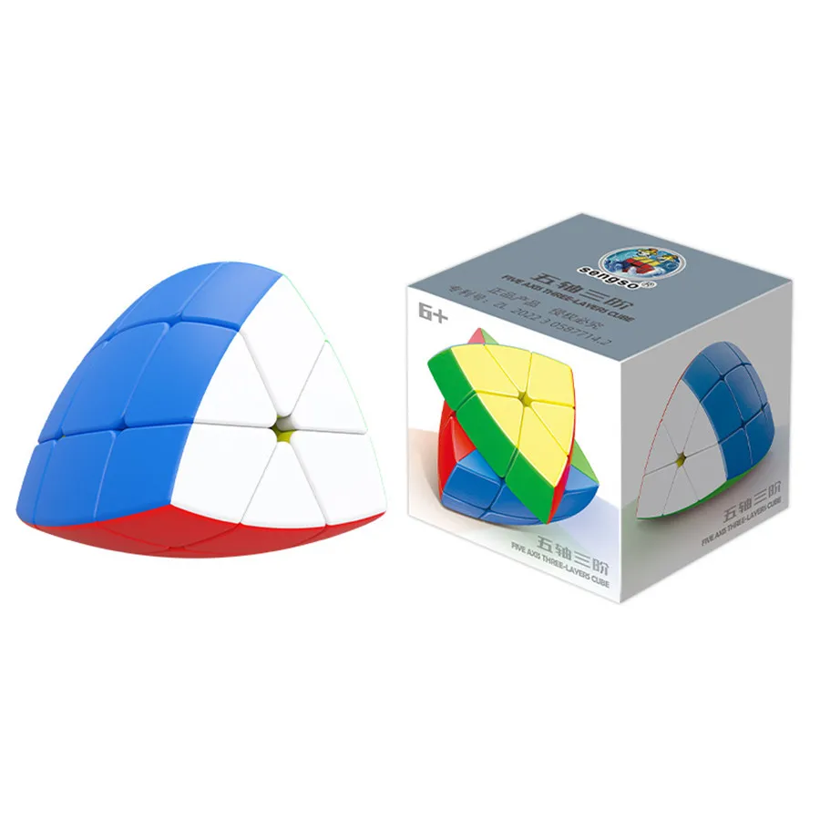Shengshou Five Axis 2 3 4 5 Layers Cube 3x3 Magic Speed Cube Stickerless Professional Pentahedron Cubo Magico Puzzle Toys