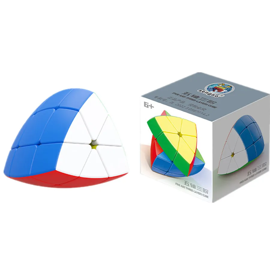 Shengshou Five Axis 2 3 4 5 Layers Cube 3x3 Magic Speed Cube Stickerless Professional Pentahedron Cubo Magico Puzzle Toys