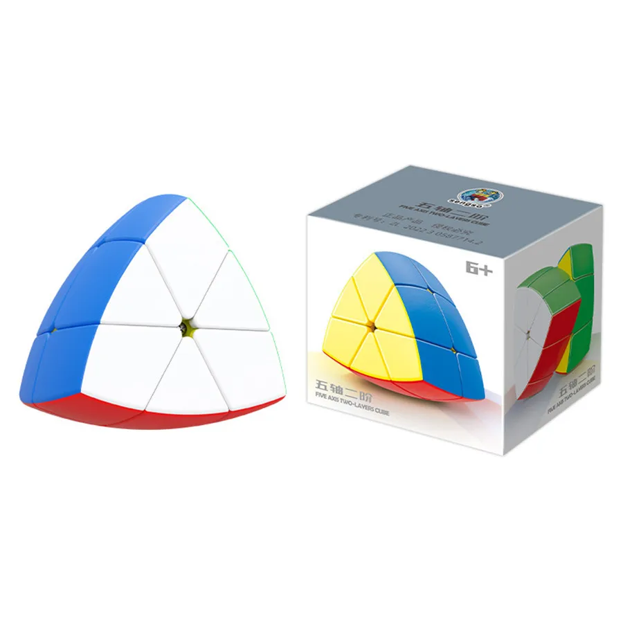 Shengshou Five Axis 2 3 4 5 Layers Cube 3x3 Magic Speed Cube Stickerless Professional Pentahedron Cubo Magico Puzzle Toys