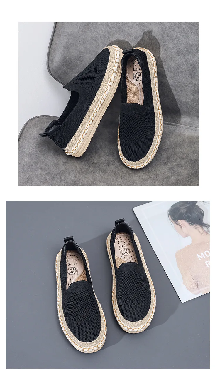Thin Mesh Women's Casual Shoes Versatile Summer Flat Bottomed Fisherman's Shoes Women's Fashion Breathable Vulcanized Shoes
