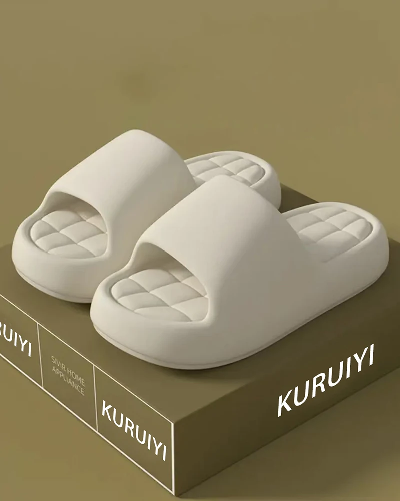 Candy Color Soft Bottom EVA Slippers Women Summer 2026 Thick Platform Comfortable Cloud Slippers Woman Outdoor Beach Sandals 45