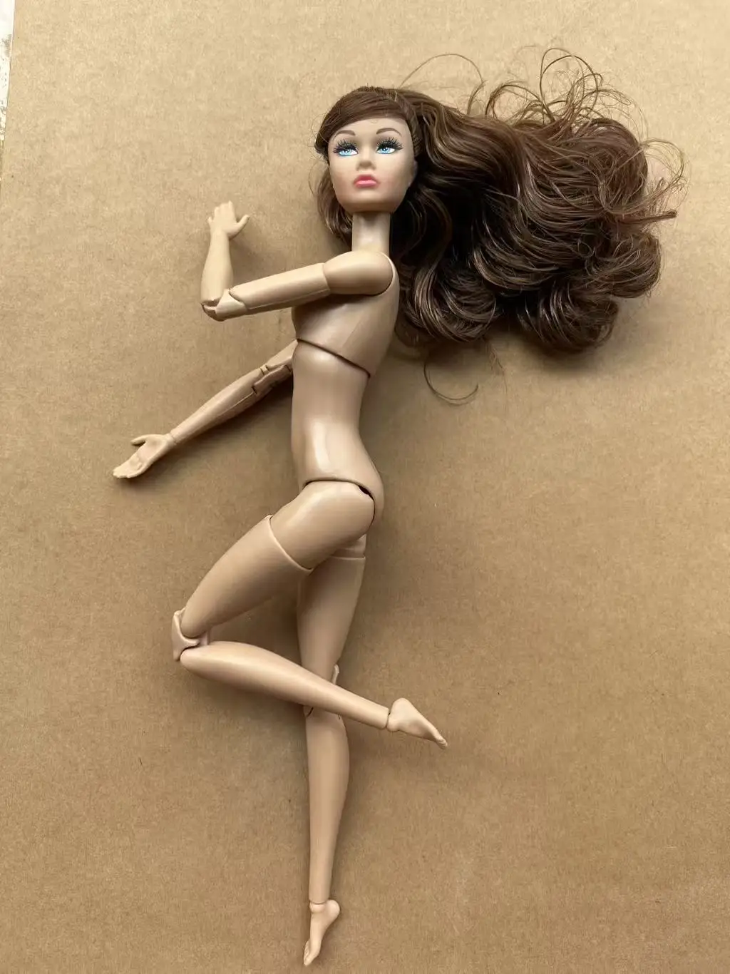 Poppy Parker Makeup Head With Beige Super White Coffee Yoga Slim Doll Body 1/6 Doll Figures Collective Toys
