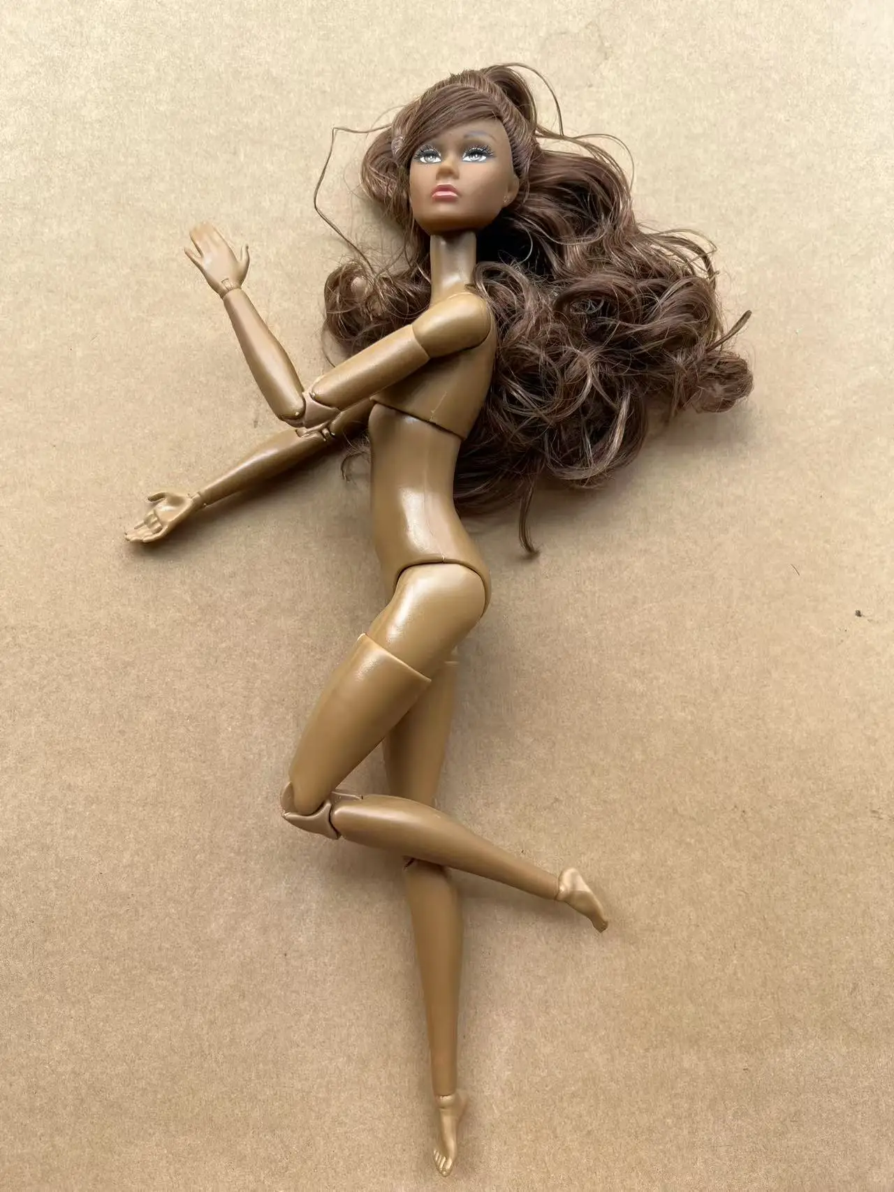 Poppy Parker Makeup Head With Beige Super White Coffee Yoga Slim Doll Body 1/6 Doll Figures Collective Toys