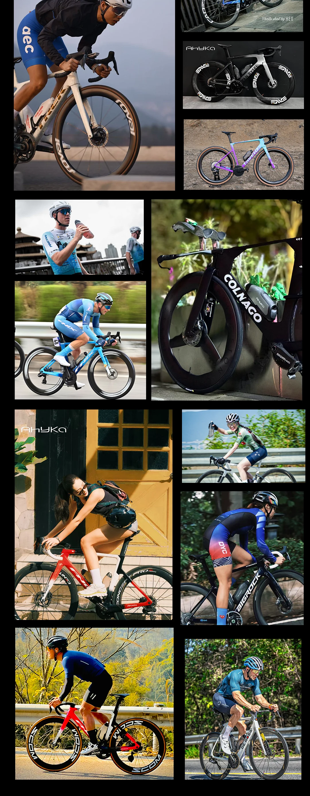 AhyKa Aerodynamic Water Bottle Set Big Capacity Food Grade Bottle With Ultralight Bottle Cage BikeFrame Down Tube WaterKettle 