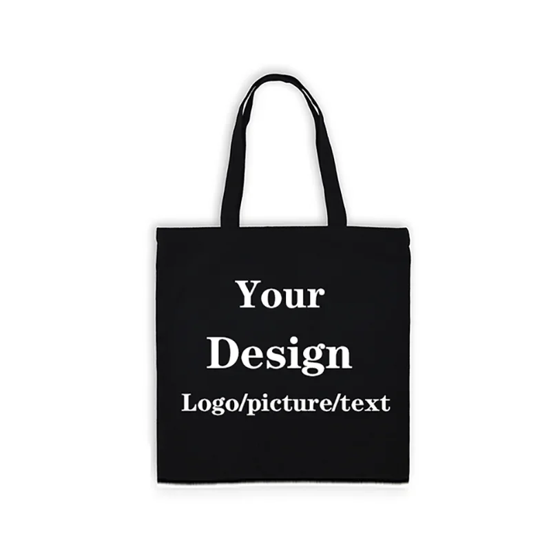Personalized Custom Picture Tote Bag Shopping Your Images Personalized Design Women Fashion Travel Canvas Bags Gift for Friends