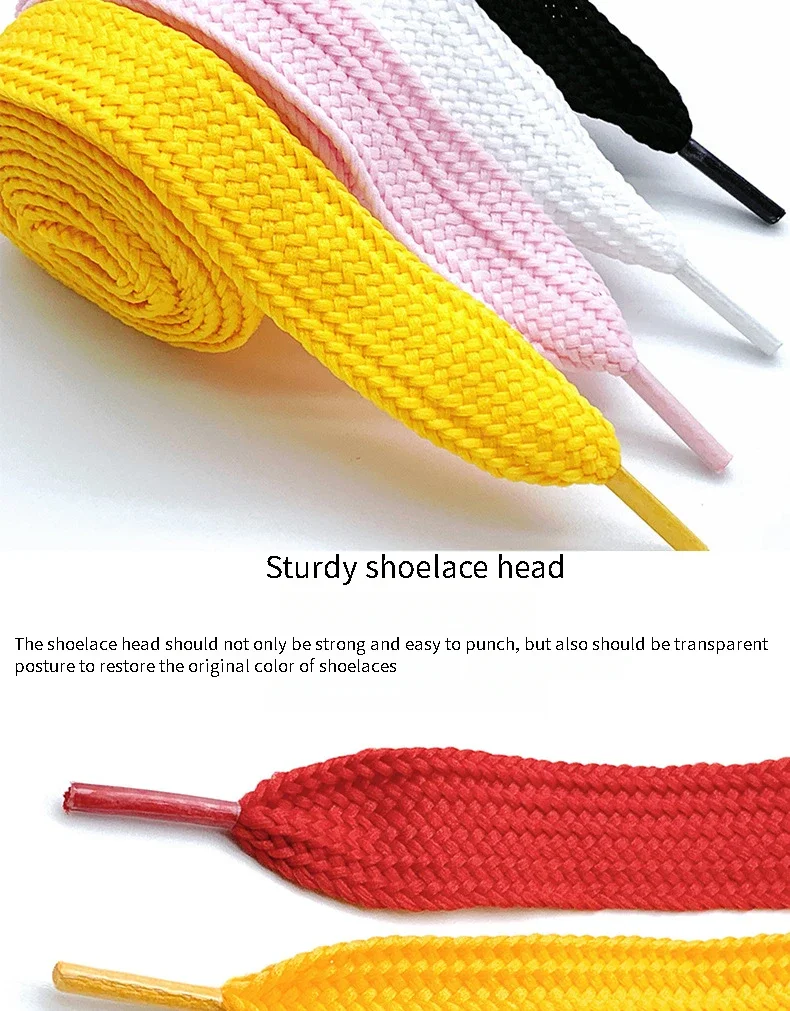 2CM Width Flat Shoelaces Casual Sneakers Classic Shoelace Teenis Shoe Laces for Woman Man 100/120/140/160CM Shoes Accessories