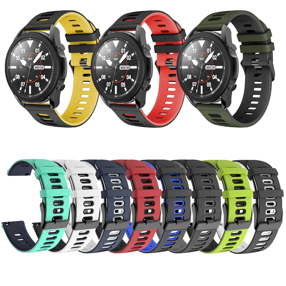 20mm 22mm Tropic Rubber Strap for Seiko/New Diving Waterproof Smart Watch Sport Wristband for Samsung Galaxy Watch 42 46mm