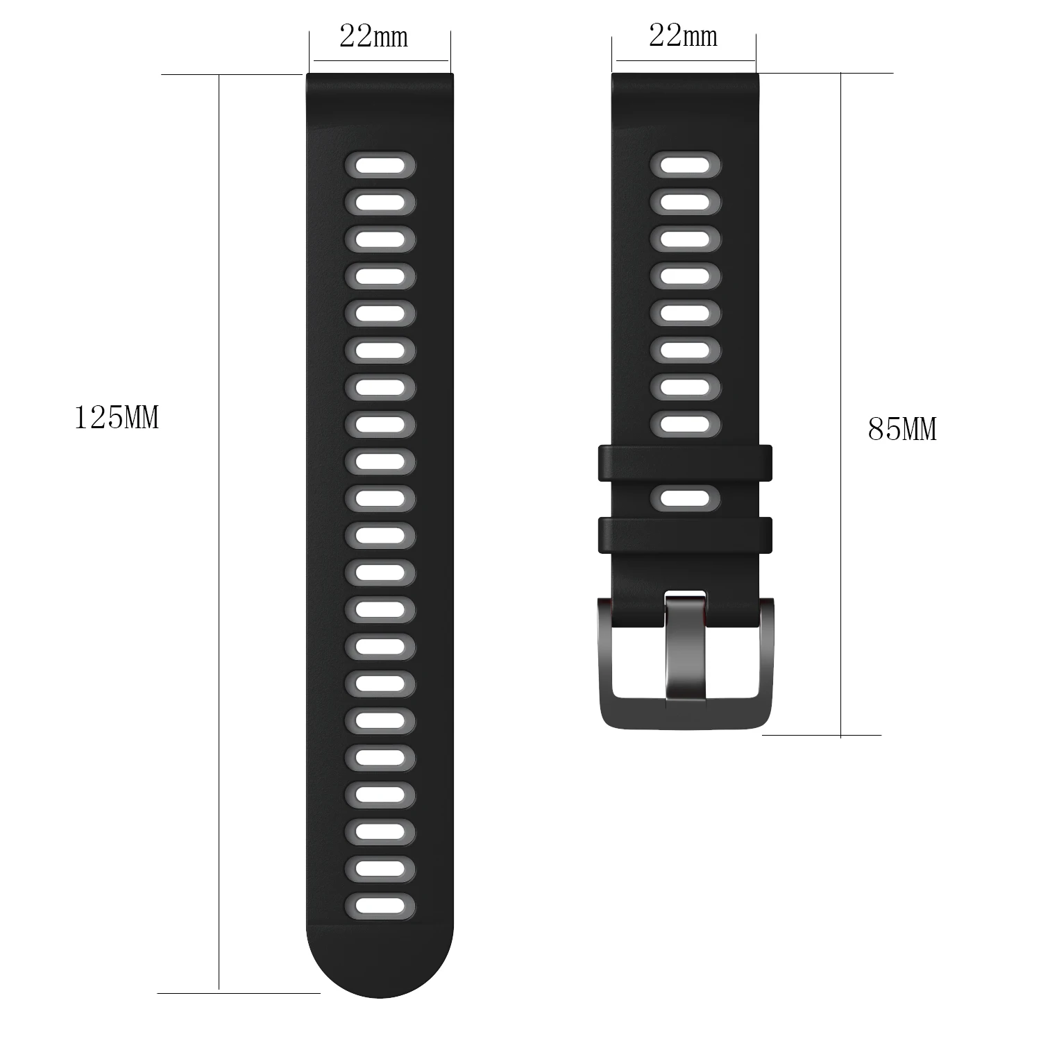20mm 22mm Tropic Rubber Strap for Seiko/New Diving Waterproof Smart Watch Sport Wristband for Samsung Galaxy Watch 42 46mm