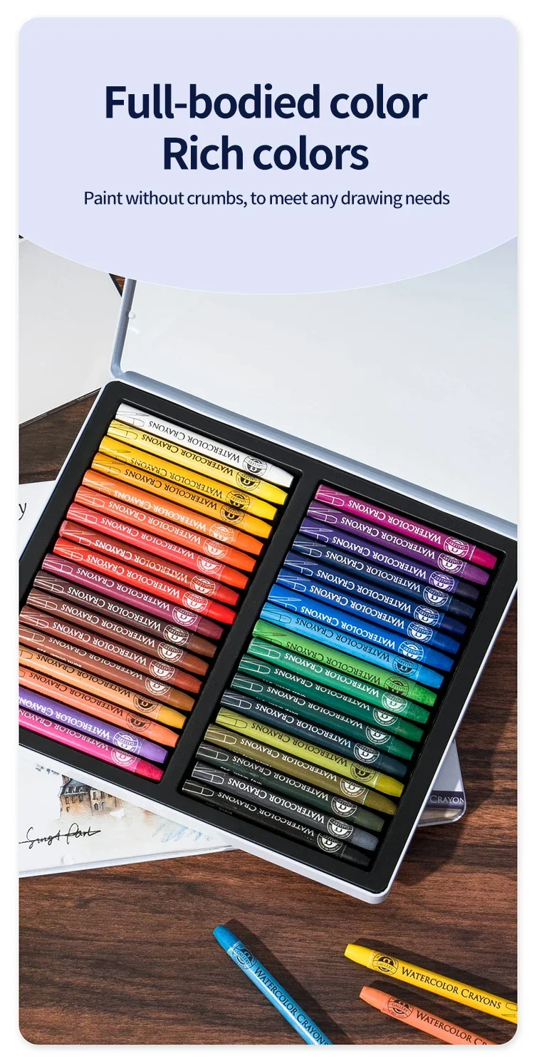 MUNGYO Artist Pastel Sticks 12/24/36 Colors Watercolor Crayons Painting Pigment Professional Art Supplies MAC