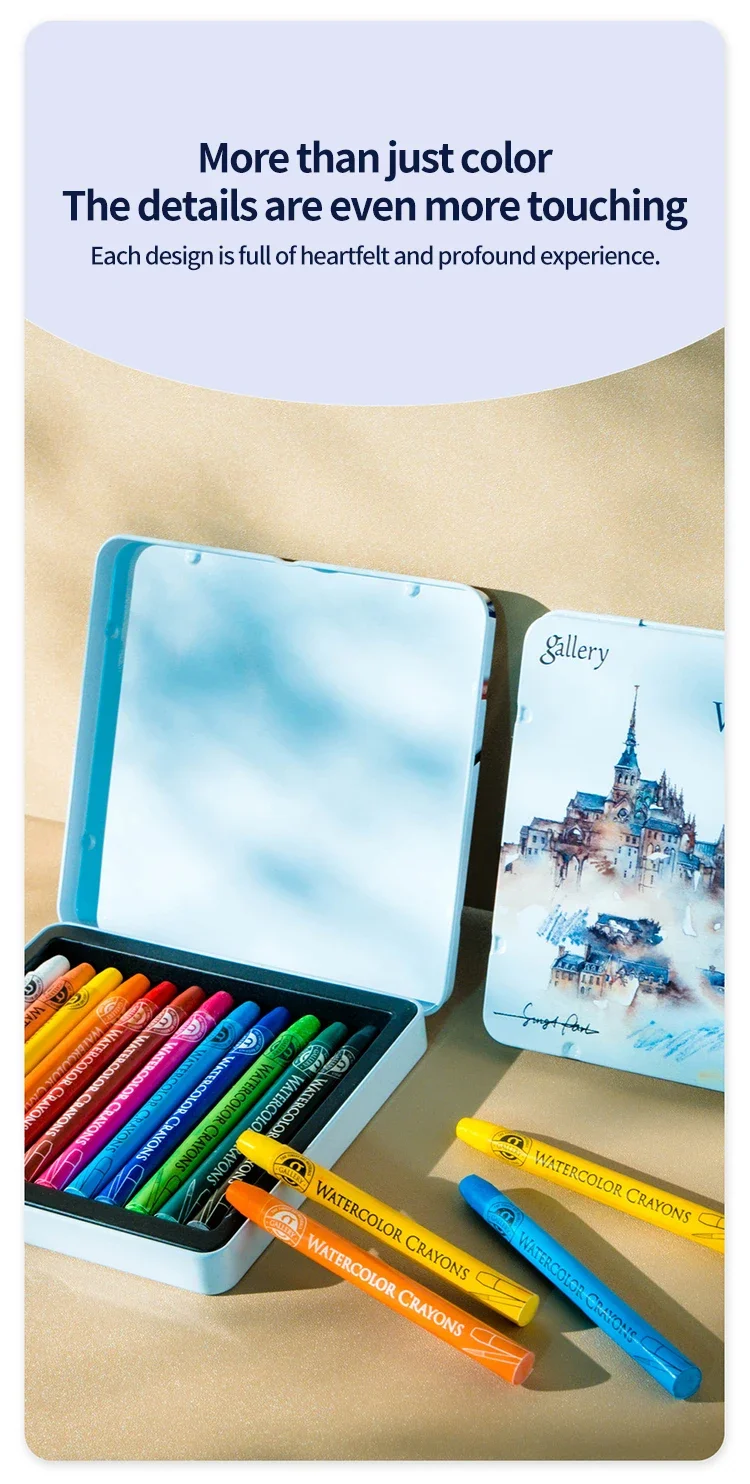 MUNGYO Artist Pastel Sticks 12/24/36 Colors Watercolor Crayons Painting Pigment Professional Art Supplies MAC
