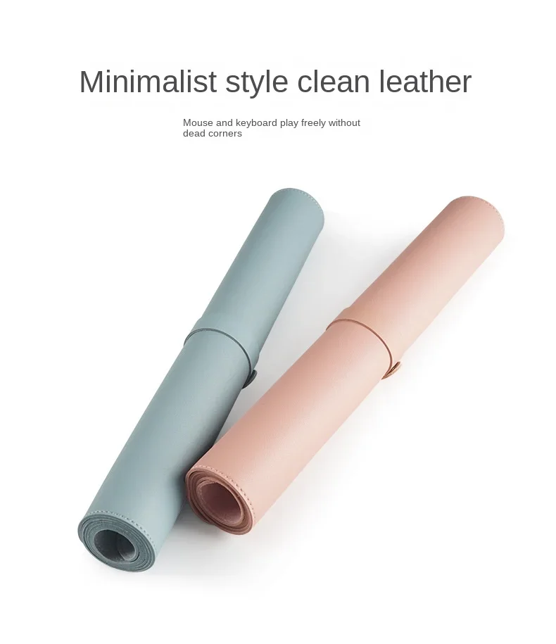 1 Pcs Large Size 600*300mm Office Desk Protector Mat PU Leather Waterproof Mouse Pad Desktop Keyboard Desk Pad Gaming Mousepad