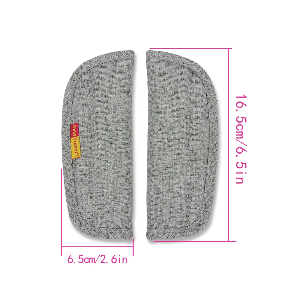 2pcs Baby Child Car Seat Belt Stroller Shoulder Strap Cover Protector Crotch Pad Cover for Universal Children's Products