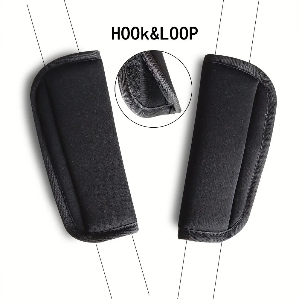 2pcs Baby Child Car Seat Belt Stroller Shoulder Strap Cover Protector Crotch Pad Cover for Universal Children's Products