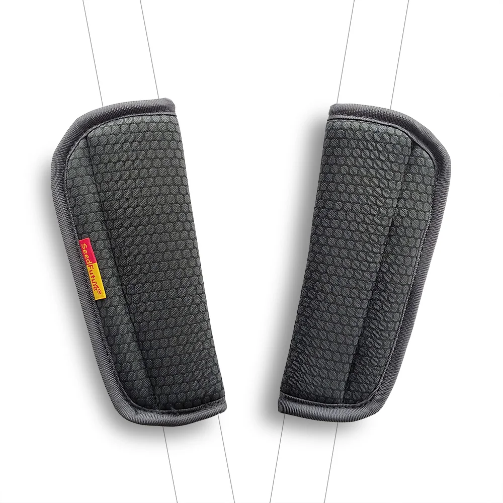 2pcs Baby Child Car Seat Belt Stroller Shoulder Strap Cover Protector Crotch Pad Cover for Universal Children's Products