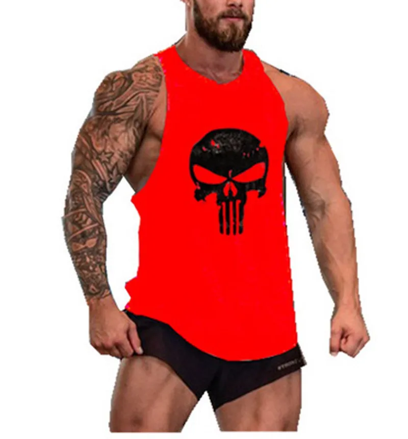 Gym T-shirts Suspenders Man Stringer Fitness Shirt Bodybuilding Shirt Men Top for Fitness Vests Men's Vest Sleeveless Sweatshirt