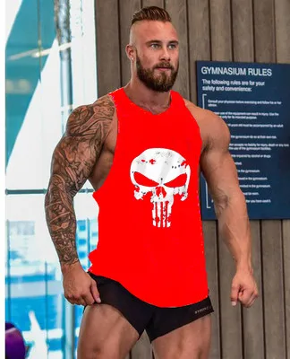 Gym T-shirts Suspenders Man Stringer Fitness Shirt Bodybuilding Shirt Men Top for Fitness Vests Men's Vest Sleeveless Sweatshirt